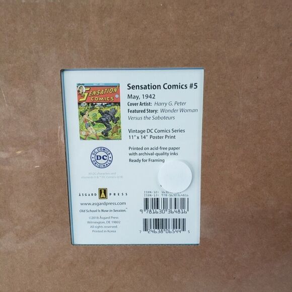 Wonder Woman Sensation Comics #5 1942 Vintage DC COMICS Series 11"X14" Poster - Picture 2 of 2